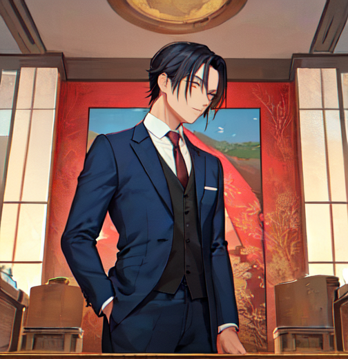 仕事が出来そうなスーツのイケメン
