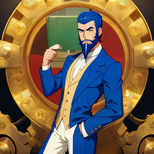 髪型もダンディなひげおじさん