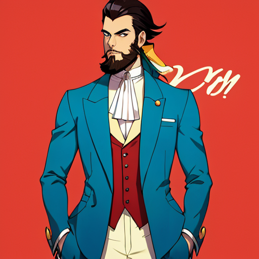 アメコミ風なダンディおじさん