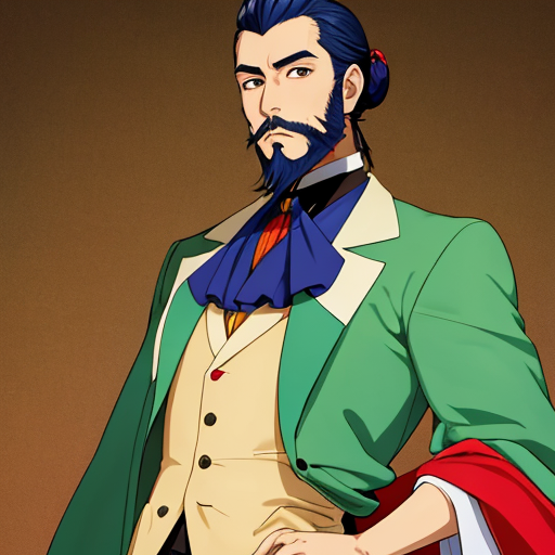 和服を着たカッコイイ系な顔のおじさん