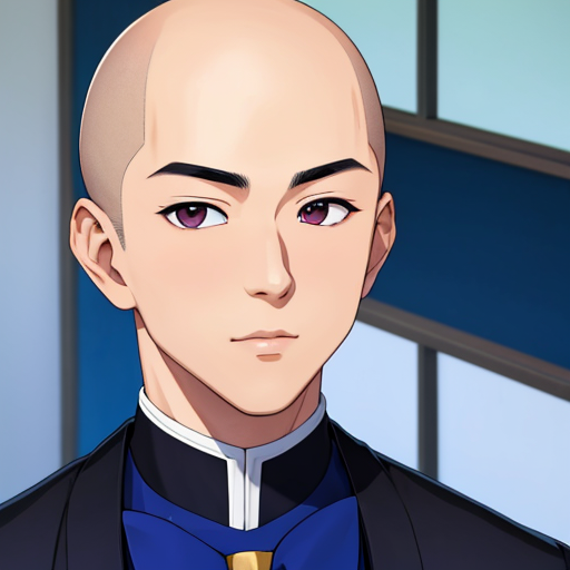 おデコが広すぎる坊主