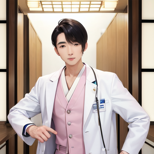 やさしくて真面目そうな顔をした日本人のお医者さん