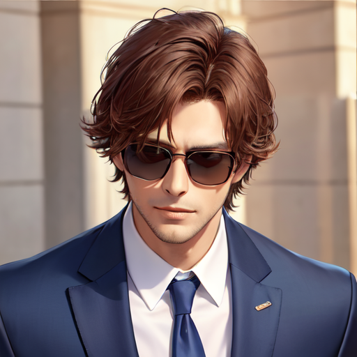 髪型も決まっているシュッとしたイケメン男性