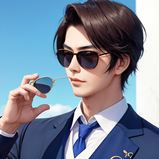 イケメングラサン男性がもう一個手に持っている