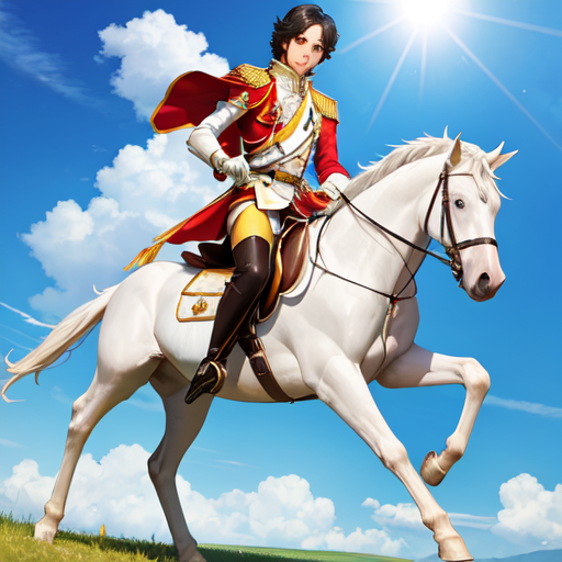 顔はよく見えないけど見た目は確かに白馬の王子様な男性