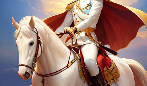 女性の憧れ白馬に乗った王子様の絵