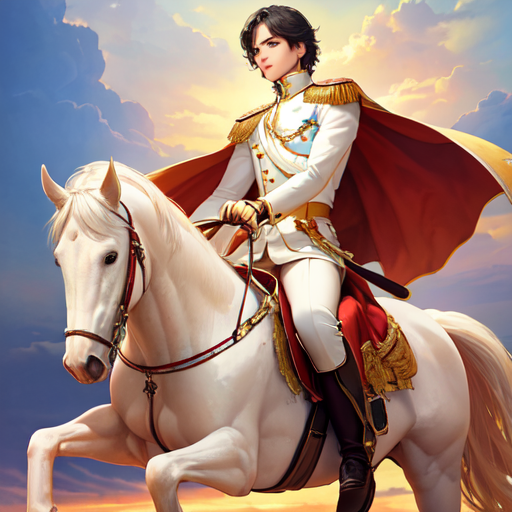 女性の憧れ白馬に乗った王子様の絵